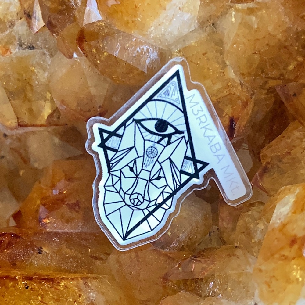 ⚡️ M3RKABA WOLF PIN- FREE ADD ON W/PURCHASE ⚡️